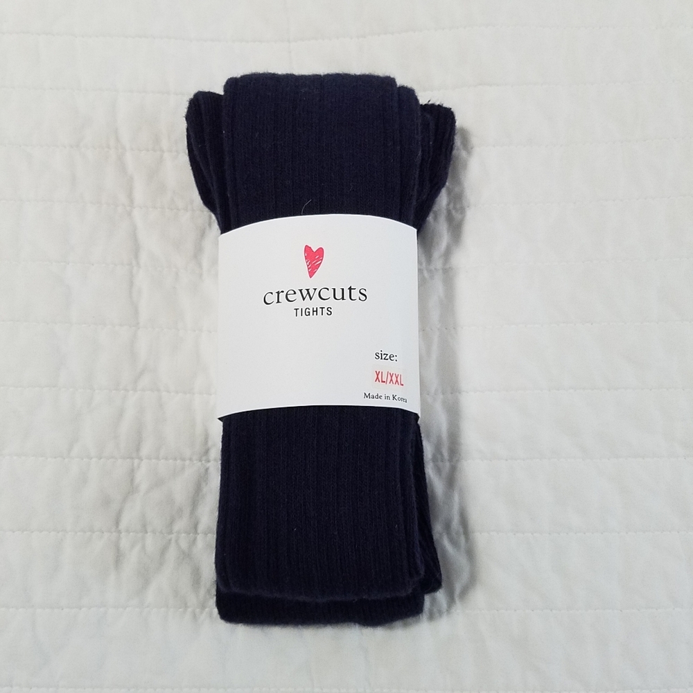 Crewcuts Girls Navy Blue Tights Size XL/XXL